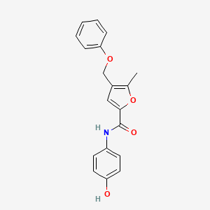 N-(4-hydroxyphenyl)-5-methyl-4-(phenoxymethyl)-2-furamide