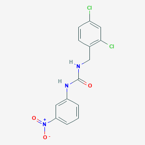 molecular formula C14H11Cl2N3O3 B5746817 N-(2,4-dichlorobenzyl)-N'-(3-nitrophenyl)urea 