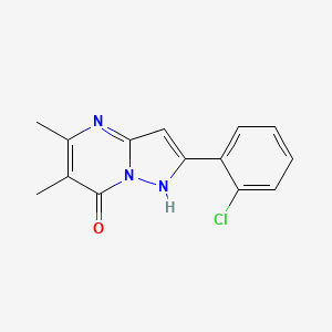 molecular formula C14H12ClN3O B5746820 2-(2-chlorophenyl)-5,6-dimethylpyrazolo[1,5-a]pyrimidin-7-ol 