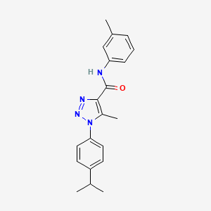 molecular formula C20H22N4O B5746823 1-(4-isopropylphenyl)-5-methyl-N-(3-methylphenyl)-1H-1,2,3-triazole-4-carboxamide CAS No. 904817-09-0