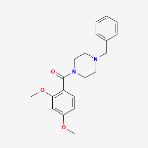 molecular formula C20H24N2O3 B5746845 1-benzyl-4-(2,4-dimethoxybenzoyl)piperazine 