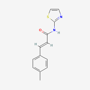 molecular formula C13H12N2OS B5746857 3-(4-methylphenyl)-N-1,3-thiazol-2-ylacrylamide 