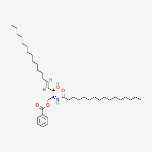 molecular formula C41H71NO4 B574686 N-Palmitoyl-D-sphingosine 1-benzoate CAS No. 166301-20-8