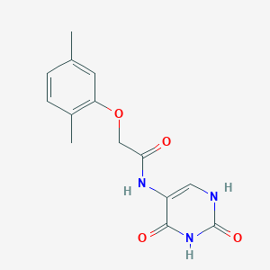 2-(2,5-dimethylphenoxy)-N-(2,4-dioxo-1,2,3,4-tetrahydro-5-pyrimidinyl)acetamide