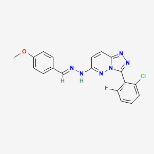 4-methoxybenzaldehyde [3-(2-chloro-6-fluorophenyl)[1,2,4]triazolo[4,3-b]pyridazin-6-yl]hydrazone