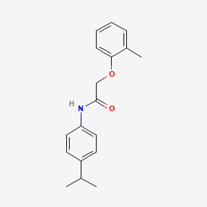 molecular formula C18H21NO2 B5746889 N-(4-isopropylphenyl)-2-(2-methylphenoxy)acetamide 