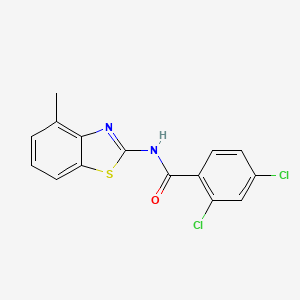 molecular formula C15H10Cl2N2OS B5746904 2,4-dichloro-N-(4-methyl-1,3-benzothiazol-2-yl)benzamide 
