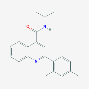 molecular formula C21H22N2O B5746910 2-(2,4-dimethylphenyl)-N-isopropyl-4-quinolinecarboxamide 