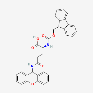 molecular formula C33H28N2O6 B574692 Fmoc-Gln(Xan)-OH CAS No. 185031-81-6