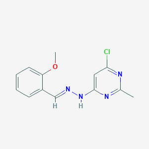 molecular formula C13H13ClN4O B5746934 2-methoxybenzaldehyde (6-chloro-2-methyl-4-pyrimidinyl)hydrazone 