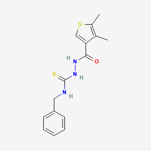 N-benzyl-2-[(4,5-dimethyl-3-thienyl)carbonyl]hydrazinecarbothioamide