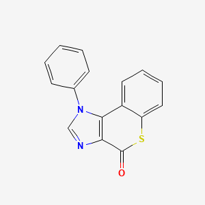 molecular formula C16H10N2OS B5747007 1-phenylthiochromeno[3,4-d]imidazol-4(1H)-one 