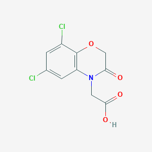 (6,8-dichloro-3-oxo-2,3-dihydro-4H-1,4-benzoxazin-4-yl)acetic acid