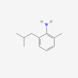 molecular formula C11H17N B574702 2-Methyl-6-(2-methylpropyl)aniline CAS No. 165661-33-6