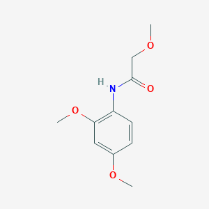 molecular formula C11H15NO4 B5747033 N-(2,4-dimethoxyphenyl)-2-methoxyacetamide 