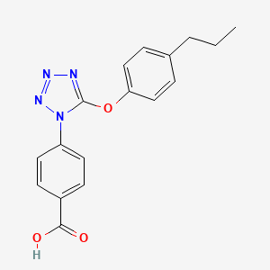 4-[5-(4-propylphenoxy)-1H-tetrazol-1-yl]benzoic acid