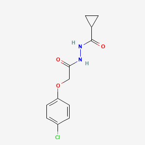 molecular formula C12H13ClN2O3 B5747063 N'-[2-(4-chlorophenoxy)acetyl]cyclopropanecarbohydrazide 