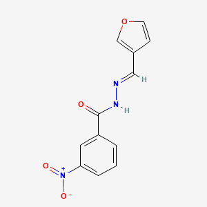 molecular formula C12H9N3O4 B5747069 N'-(3-furylmethylene)-3-nitrobenzohydrazide 