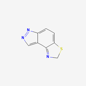 molecular formula C8H5N3S B574707 2H-[1,3]Thiazolo[4,5-E]indazole CAS No. 180178-22-7
