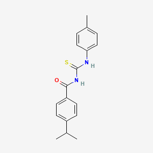 molecular formula C18H20N2OS B5747086 4-isopropyl-N-{[(4-methylphenyl)amino]carbonothioyl}benzamide 