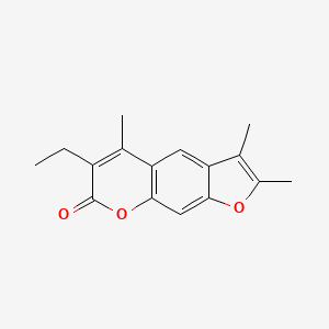 molecular formula C16H16O3 B5747097 6-乙基-2,3,5-三甲基-7H-呋喃[3,2-g]色烯-7-酮 