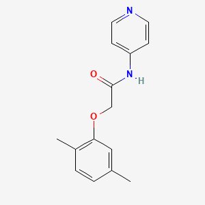 molecular formula C15H16N2O2 B5747101 2-(2,5-dimethylphenoxy)-N-4-pyridinylacetamide 