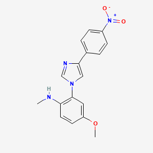 molecular formula C17H16N4O3 B5747102 4-methoxy-N-methyl-2-[4-(4-nitrophenyl)-1H-imidazol-1-yl]aniline 