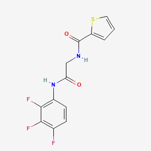 molecular formula C13H9F3N2O2S B5747156 N-{2-oxo-2-[(2,3,4-trifluorophenyl)amino]ethyl}-2-thiophenecarboxamide 