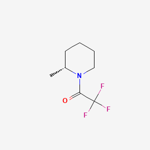 molecular formula C8H12F3NO B574716 2,2,2-Trifluoro-1-[(2R)-2-methylpiperidin-1-yl]ethan-1-one CAS No. 159651-12-4