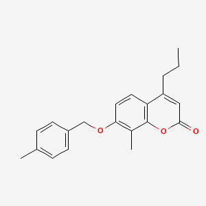 8-methyl-7-[(4-methylbenzyl)oxy]-4-propyl-2H-chromen-2-one