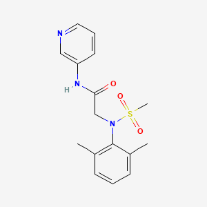 N~2~-(2,6-dimethylphenyl)-N~2~-(methylsulfonyl)-N~1~-3-pyridinylglycinamide