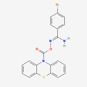 4-bromo-N'-[(10H-phenothiazin-10-ylcarbonyl)oxy]benzenecarboximidamide