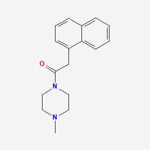 molecular formula C17H20N2O B5747183 1-methyl-4-(1-naphthylacetyl)piperazine 