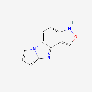 molecular formula C11H7N3O B574720 3h-Isoxazolo[4,3:4,5]pyrrolo[1,2-a]benzimidazole CAS No. 174125-48-5