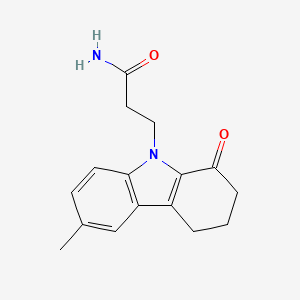 3-(6-methyl-1-oxo-1,2,3,4-tetrahydro-9H-carbazol-9-yl)propanamide
