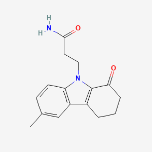 molecular formula C16H18N2O2 B5747219 3-(6-methyl-1-oxo-1,2,3,4-tetrahydro-9H-carbazol-9-yl)propanamide 