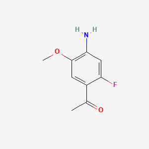 1-(4-Amino-2-fluoro-5-methoxyphenyl)ethanone