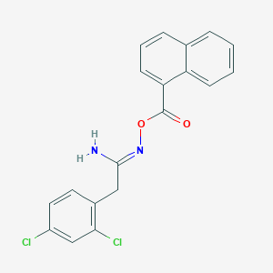 2-(2,4-dichlorophenyl)-N'-(1-naphthoyloxy)ethanimidamide