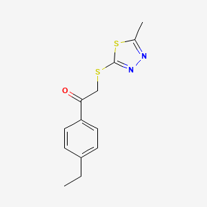 1-(4-ethylphenyl)-2-[(5-methyl-1,3,4-thiadiazol-2-yl)thio]ethanone