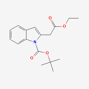 Tert-butyl 2-(2-ethoxy-2-oxoethyl)-1H-indole-1-carboxylate
