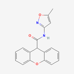 molecular formula C18H14N2O3 B5747312 N-(5-methyl-3-isoxazolyl)-9H-xanthene-9-carboxamide 