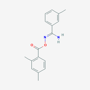 N'-[(2,4-dimethylbenzoyl)oxy]-3-methylbenzenecarboximidamide