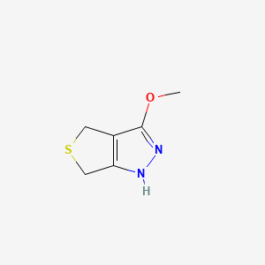 molecular formula C6H8N2OS B574734 3-Methoxy-4,6-dihydro-2H-thieno[3,4-c]pyrazole CAS No. 180791-30-4