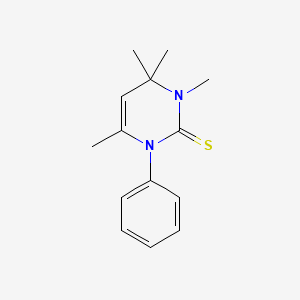 molecular formula C14H18N2S B5747344 3,4,4,6-tetramethyl-1-phenyl-3,4-dihydro-2(1H)-pyrimidinethione 