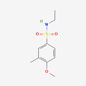 molecular formula C10H15NO3S B5747352 N-ethyl-4-methoxy-3-methylbenzenesulfonamide 