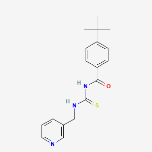 molecular formula C18H21N3OS B5747353 4-tert-butyl-N-{[(3-pyridinylmethyl)amino]carbonothioyl}benzamide 