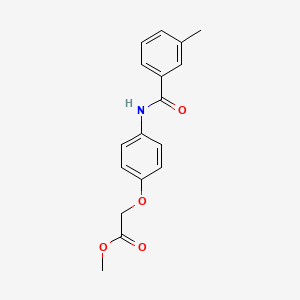 methyl {4-[(3-methylbenzoyl)amino]phenoxy}acetate