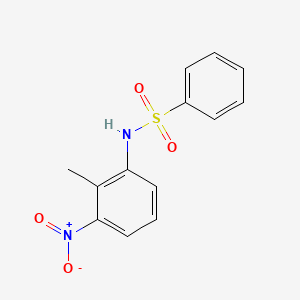 molecular formula C13H12N2O4S B5747390 N-(2-methyl-3-nitrophenyl)benzenesulfonamide 