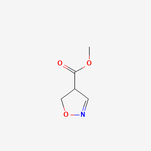 molecular formula C5H7NO3 B574740 Methyl 4,5-dihydroisoxazole-4-carboxylate CAS No. 193006-51-8