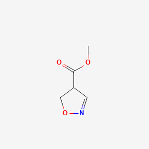 molecular formula C5H7NO3 B574740 Methyl 4,5-dihydro-1,2-oxazole-4-carboxylate CAS No. 193006-51-8